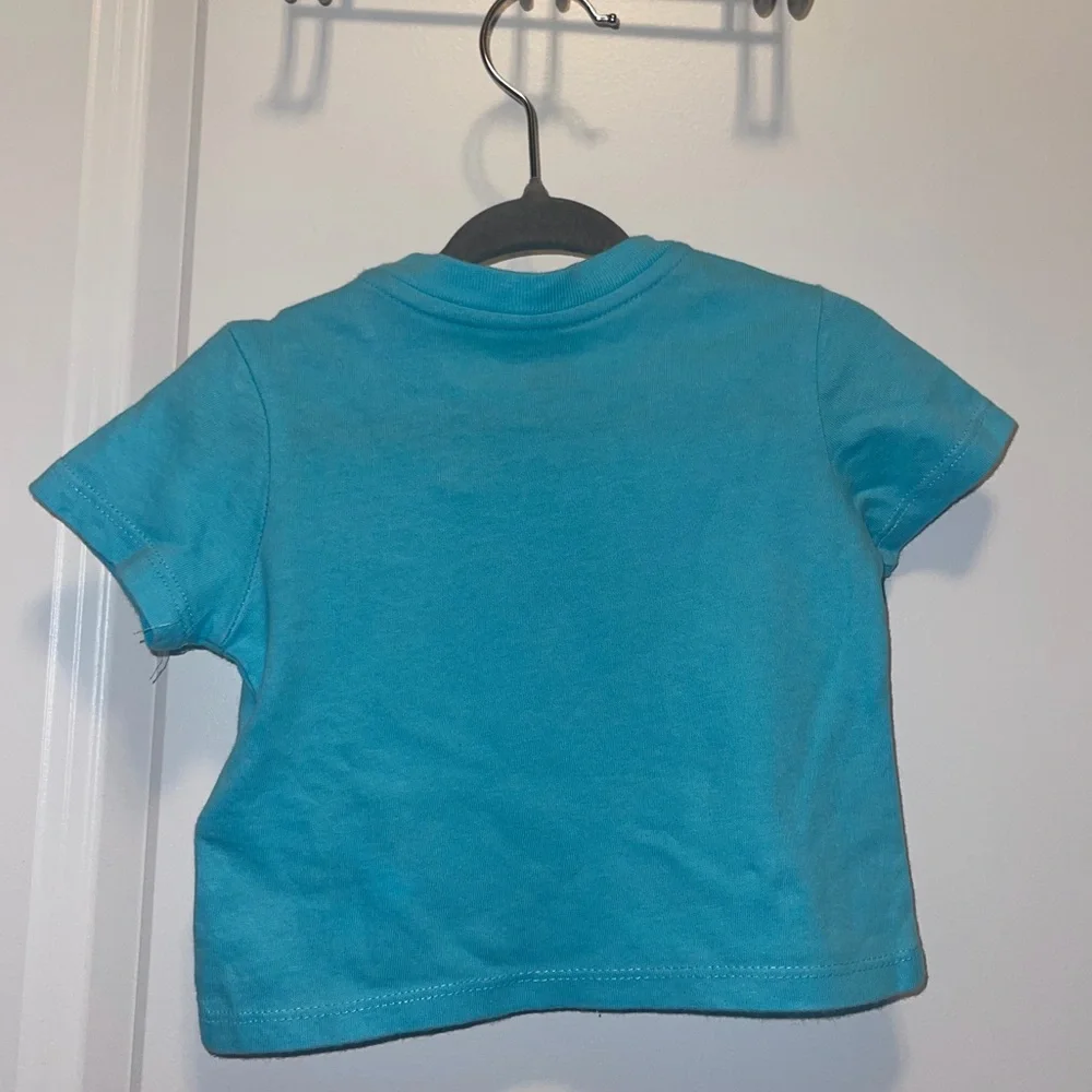 Ralph Lauren Blue Baby Boy Polo Bear Cotton Jersey Tee | 3 Months